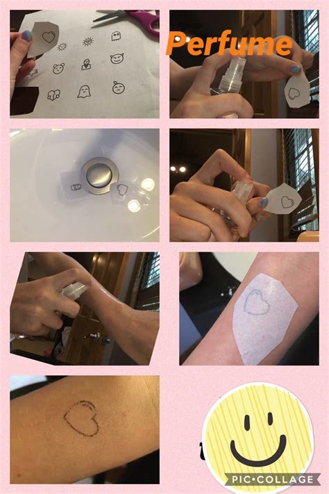 how to make fake tattoos with printer and perfume|temporary tattoos made with perfume.